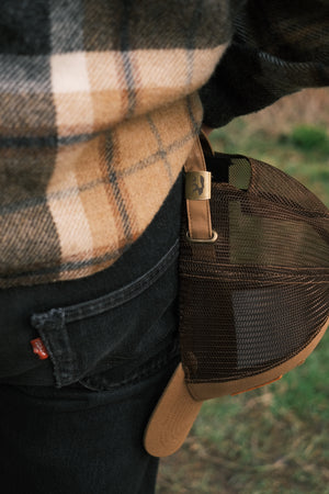 Pictured is the Bear&Wolf (Bear and Wolf) Overlander Trucker Cap