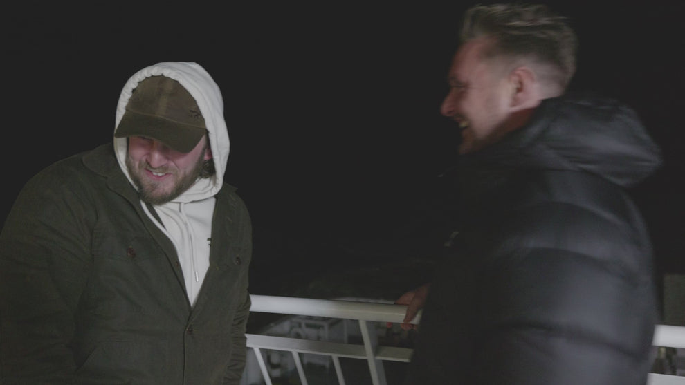 Bear&Wolf founders Jake & Bill in Shetland during the Up Helly Aa festival, from the long-form film 72 Hours In Shetland.